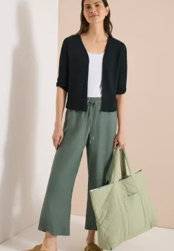 Offene 3/4-Arm Jacke im Ajour-Look