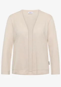 Offene Jacke in Unifarbe mit 3/4-Arm