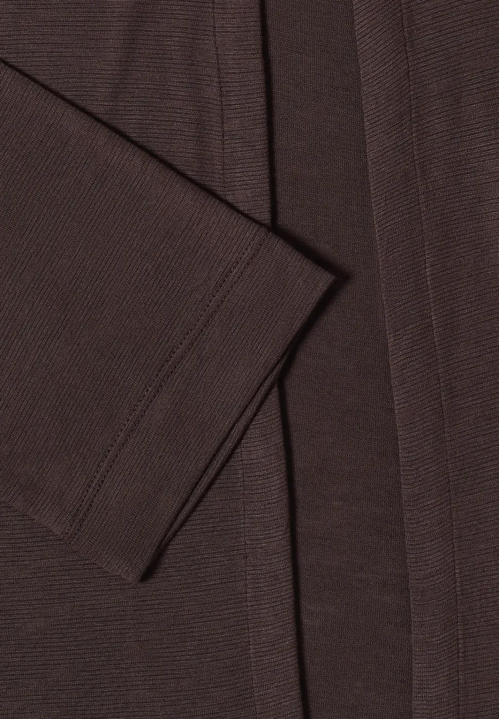 Offene Jacke in Unifarbe mit 3/4-Arm