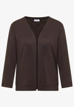 Offene Jacke in Unifarbe mit 3/4-Arm