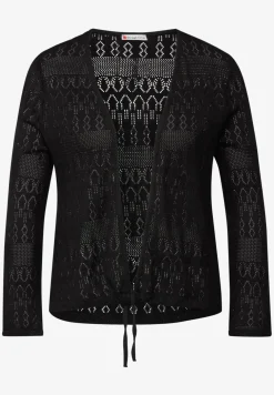 Offene Ajour-Look Jacke