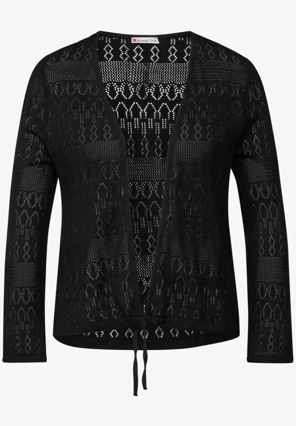 Offene Ajour-Look Jacke