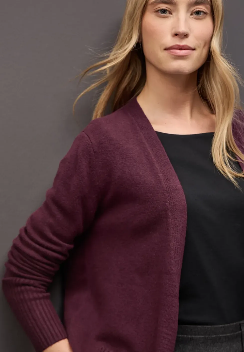 Offener Cardigan