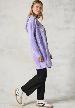 Offener Cardigan mit Kapuze