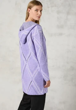 Offener Cardigan mit Kapuze
