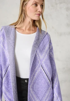 Offener Cardigan mit Kapuze