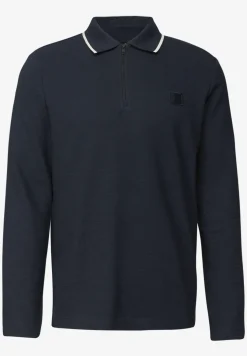 Ottoman Poloshirt mit Zipper