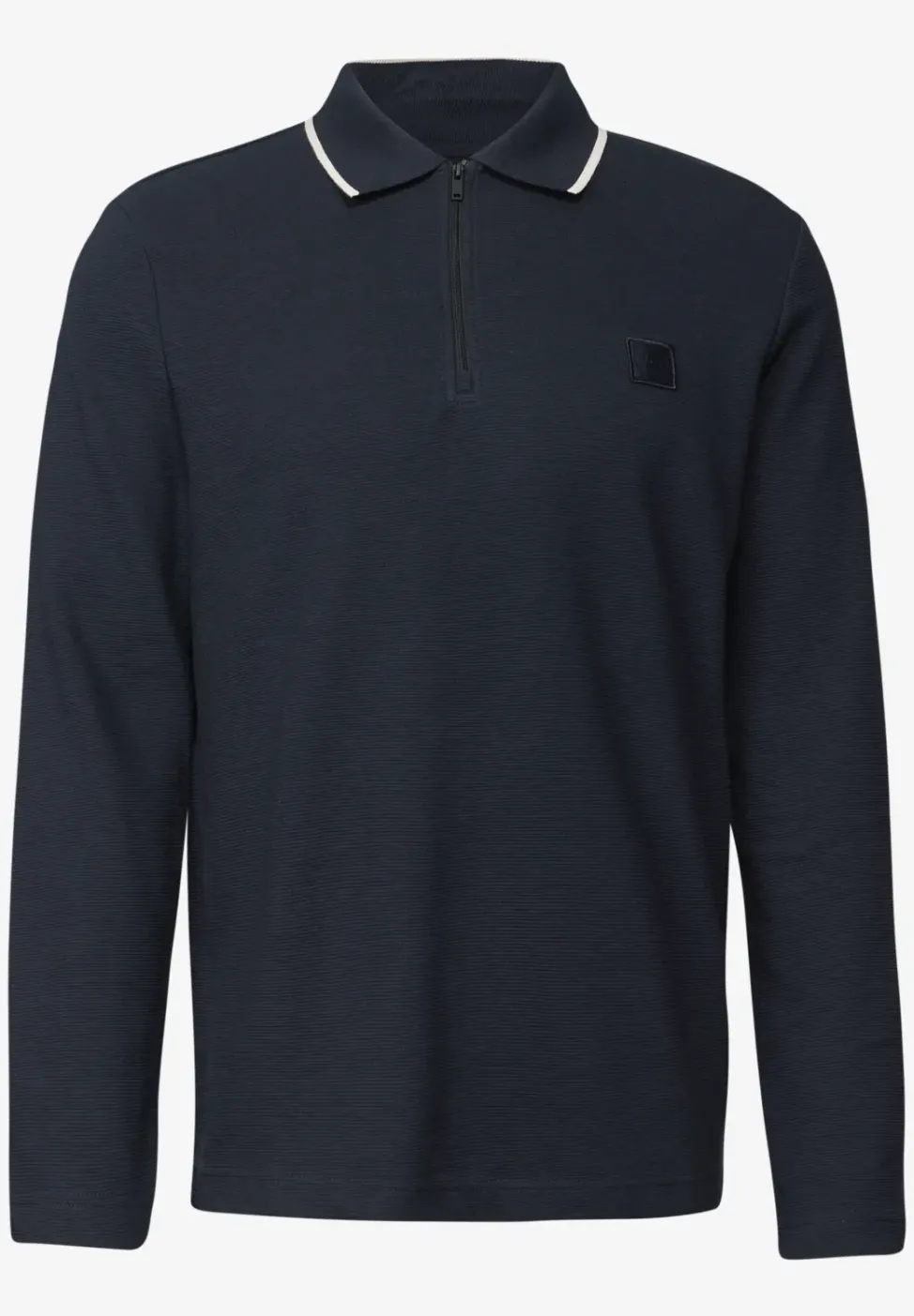 Ottoman Poloshirt mit Zipper
