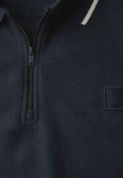 Ottoman Poloshirt mit Zipper