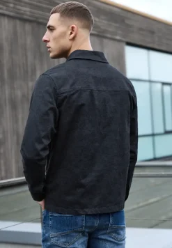 Overshirt im Washed-Look