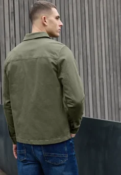 Overshirt im Washed-Look