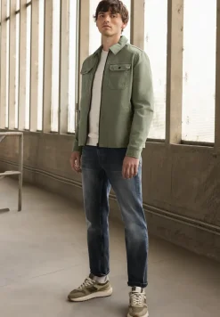 Overshirt im Washed-Look