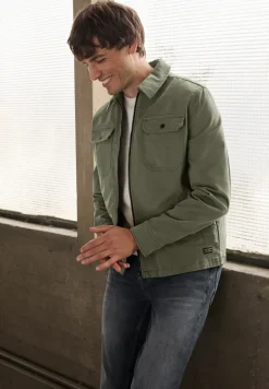 Overshirt im Washed-Look