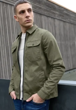 Overshirt im Washed-Look
