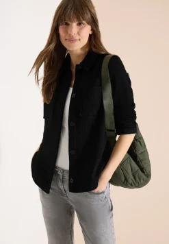 Overshirt mit Brusttaschen und Struktur