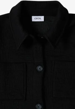 Overshirt mit Brusttaschen und Struktur