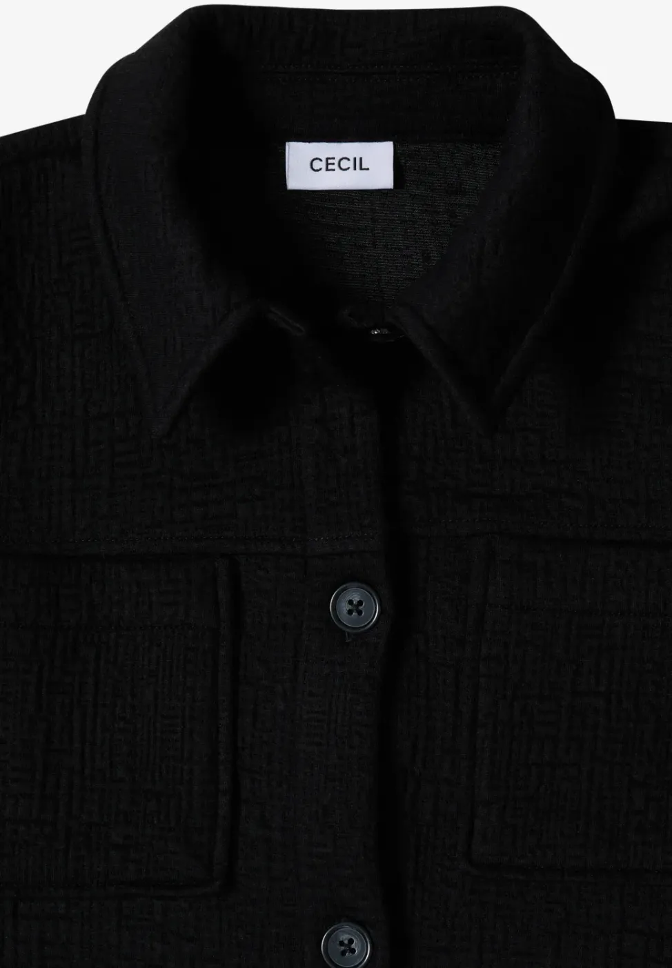 Overshirt mit Brusttaschen und Struktur