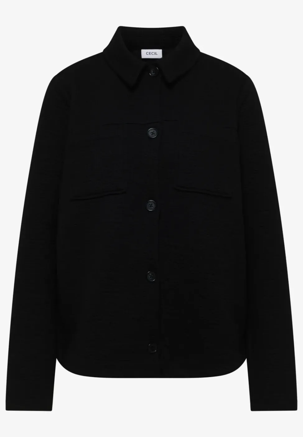 Overshirt mit Brusttaschen und Struktur