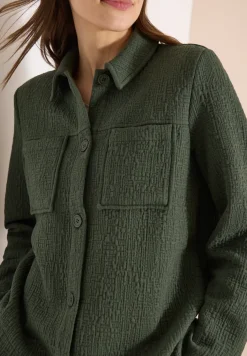 Overshirt mit Brusttaschen und Struktur