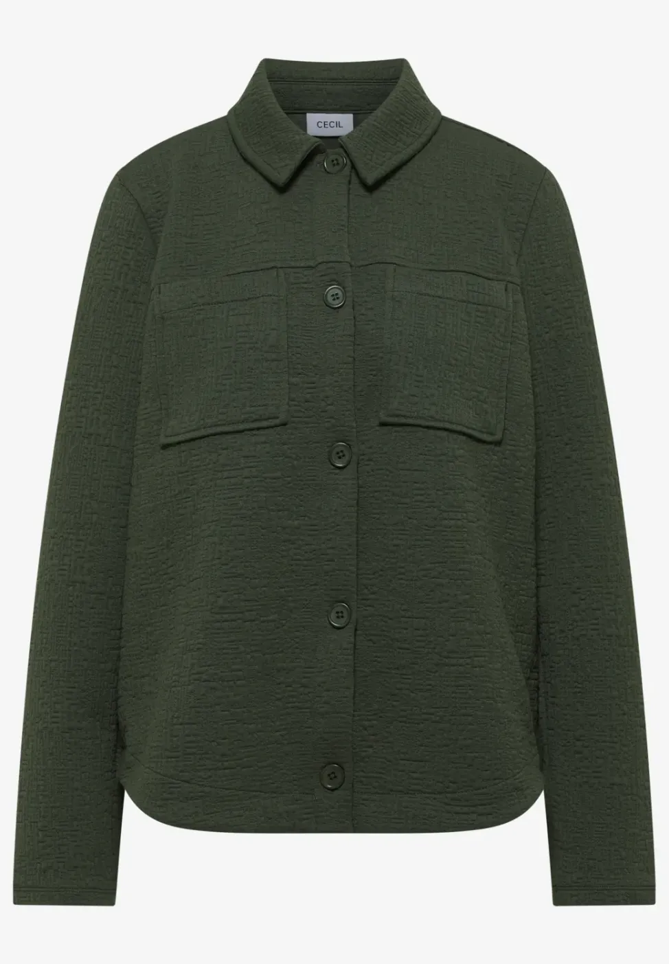 Overshirt mit Brusttaschen und Struktur
