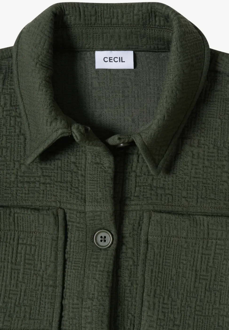 Overshirt mit Brusttaschen und Struktur
