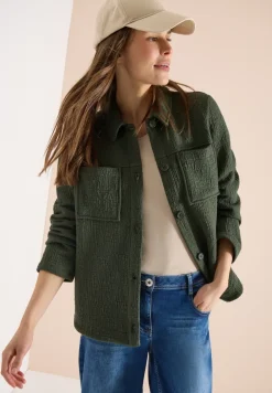 Overshirt mit Brusttaschen und Struktur