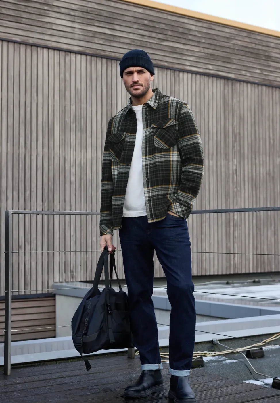 Overshirt mit Fleece-Futter