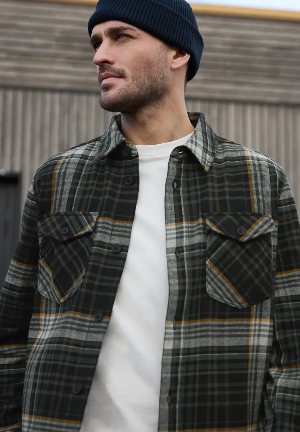 Overshirt mit Fleece-Futter