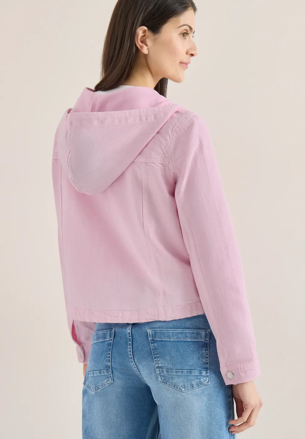 Overshirt mit Kapuze und Tunnelzug