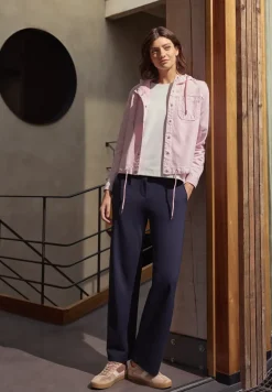 Overshirt mit Kapuze und Tunnelzug