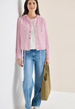 Overshirt mit Kapuze und Tunnelzug