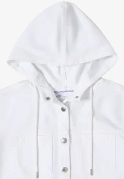 Overshirt mit Kapuze und Tunnelzug
