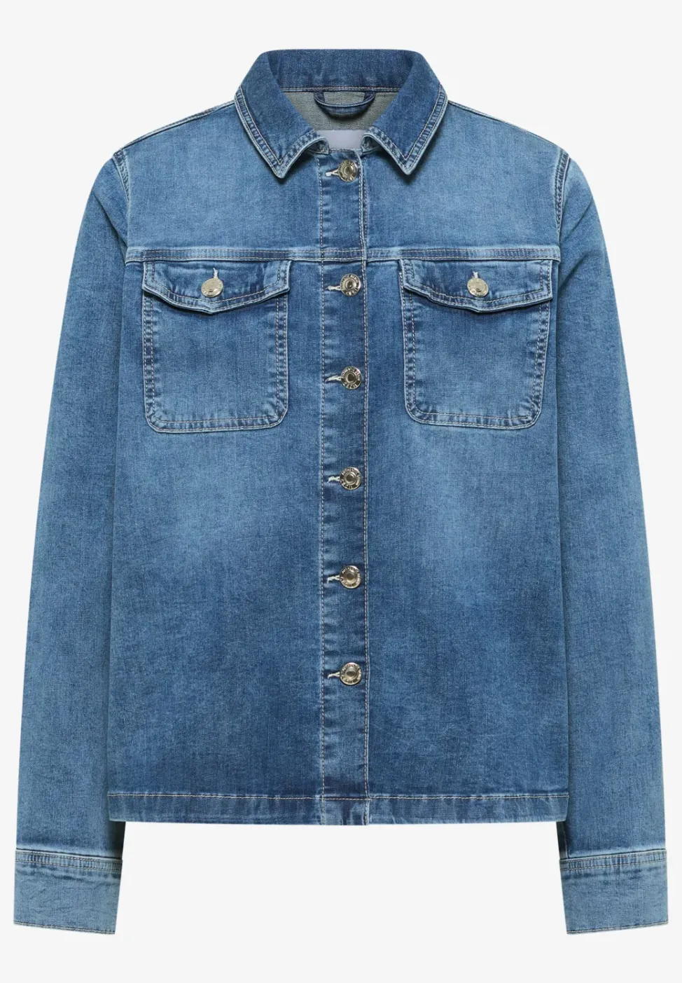 Overshirt mit Knopfleiste
