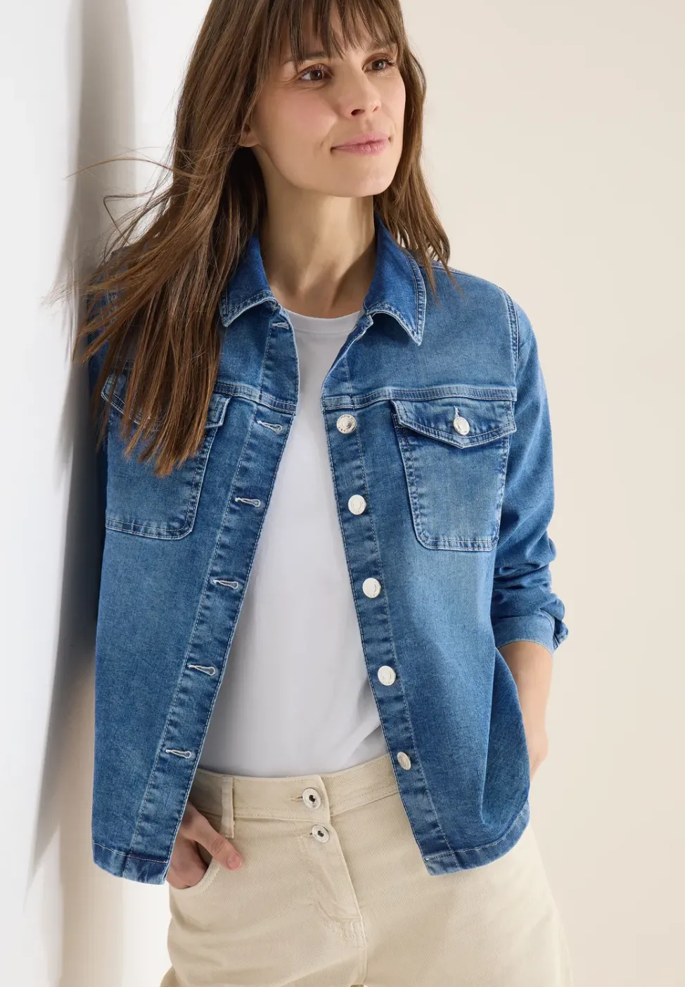 Overshirt mit Knopfleiste