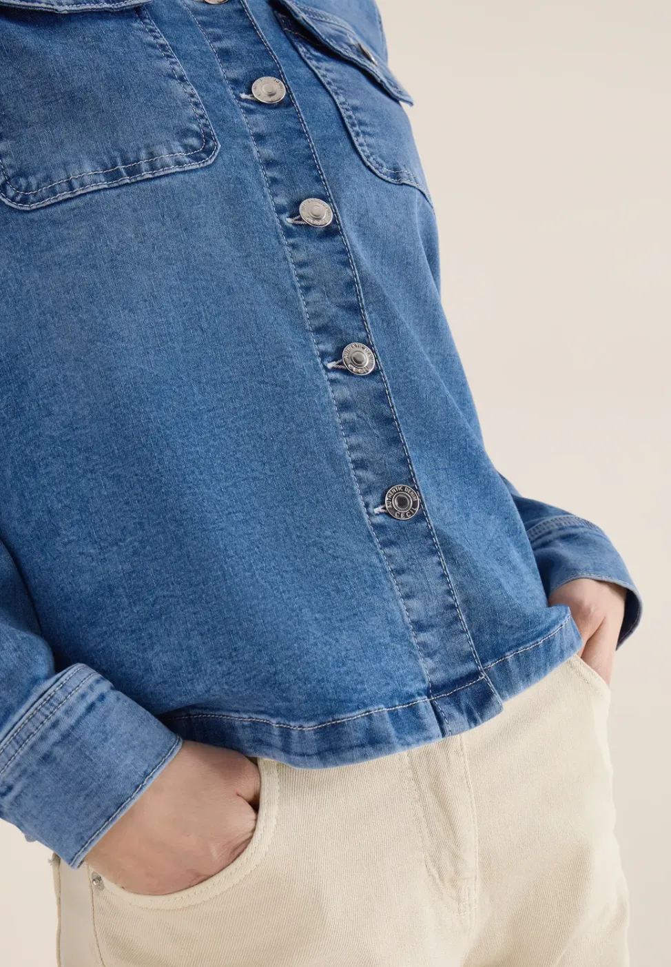 Overshirt mit Knopfleiste