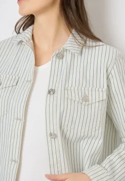 Overshirt mit Streifenmuster
