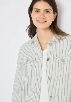 Overshirt mit Streifenmuster