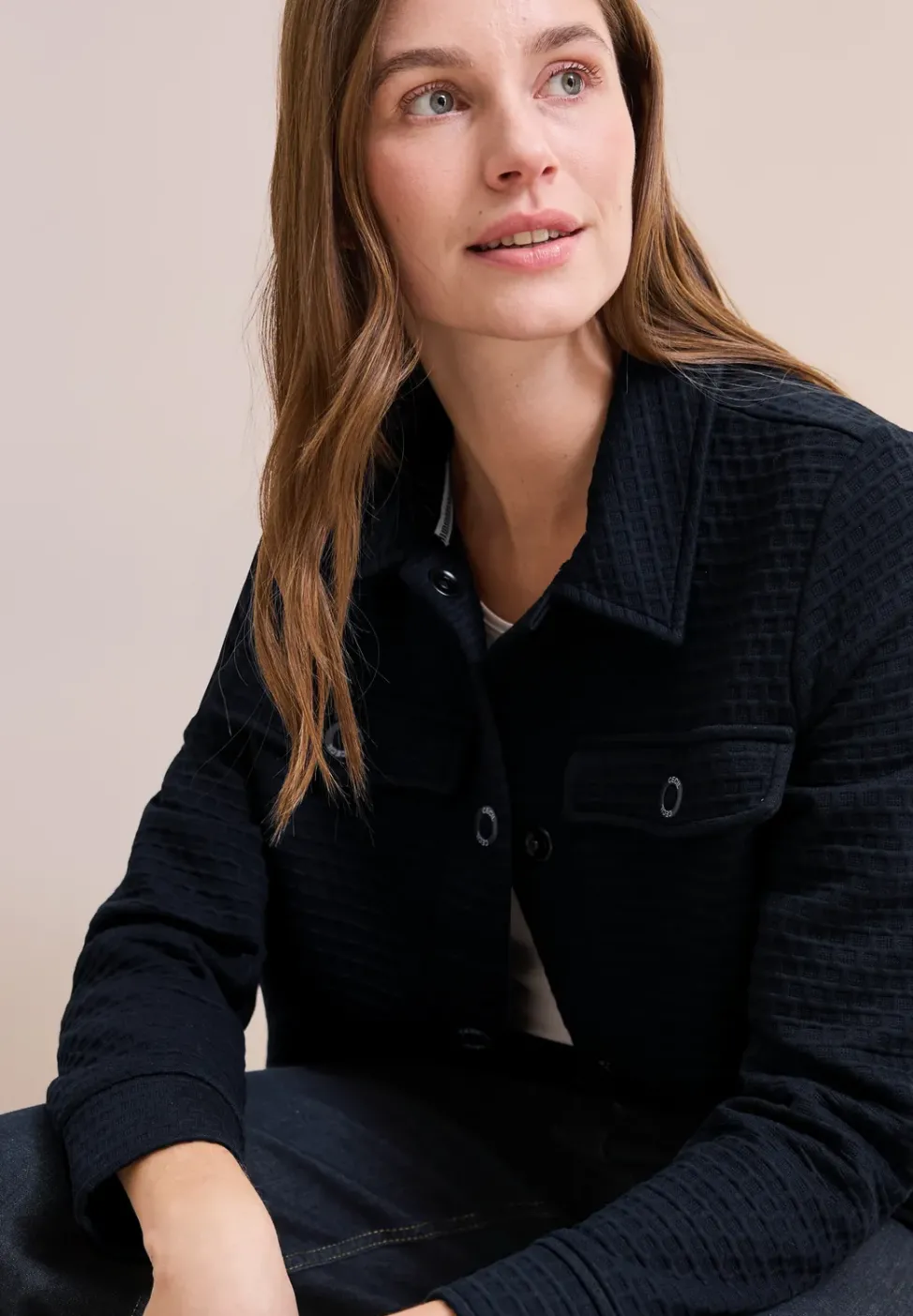 Overshirt mit Struktur