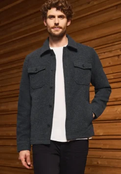 Overshirt mit Wollanteil