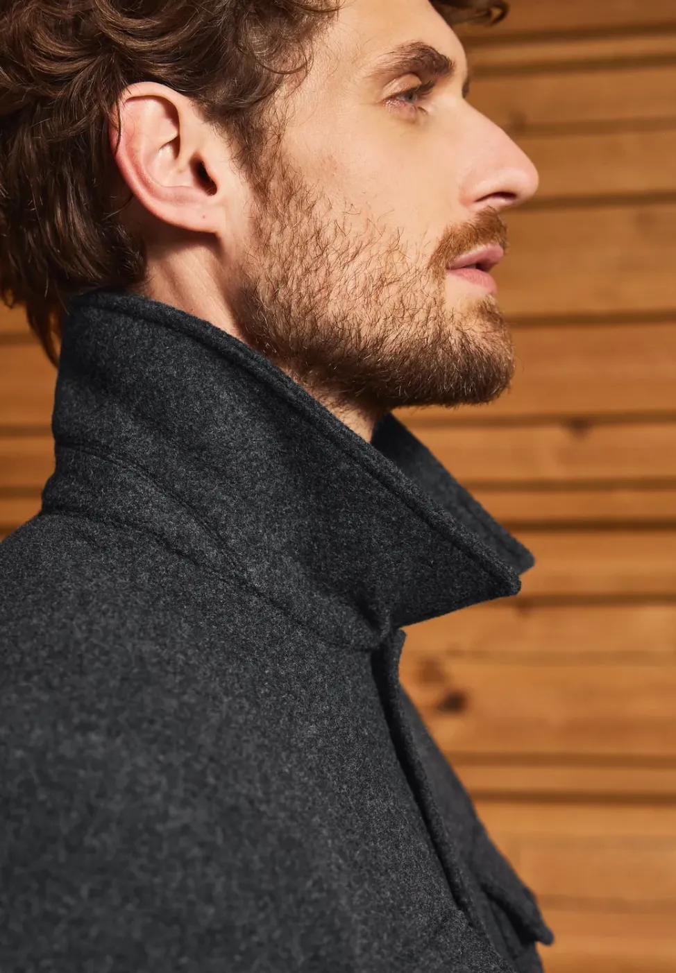Overshirt mit Wollanteil