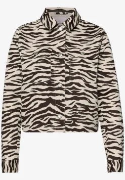 Overshirt mit Zebra-Print