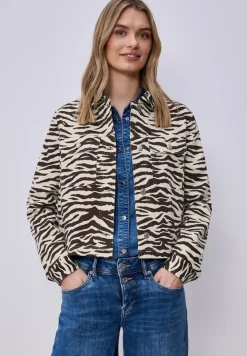 Overshirt mit Zebra-Print