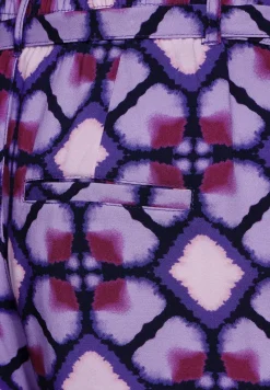 Paperbag Shorts mit Print