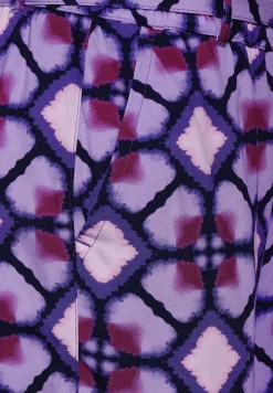 Paperbag Shorts mit Print