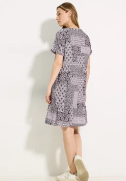 Patchwork Print Kleid