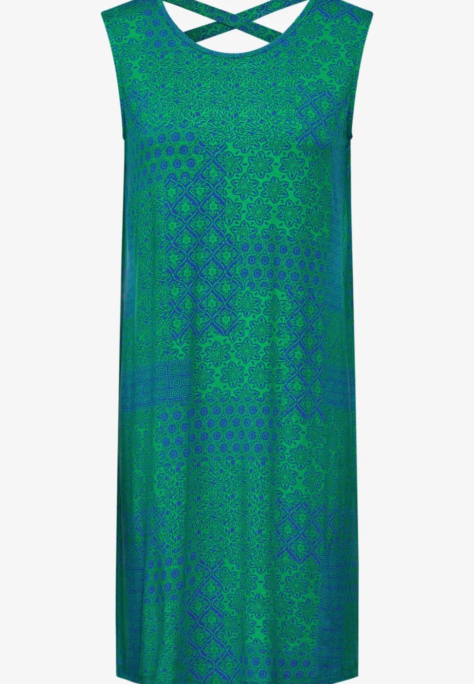 Patchwork Print Kleid