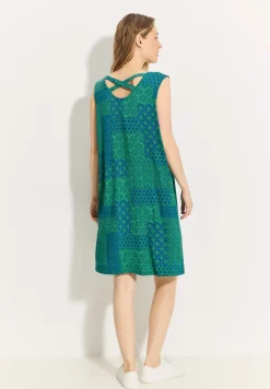 Patchwork Print Kleid