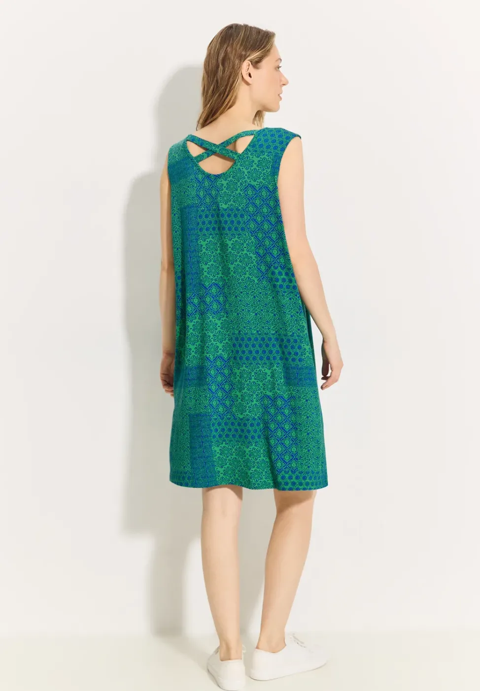 Patchwork Print Kleid