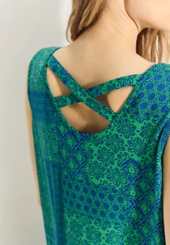 Patchwork Print Kleid