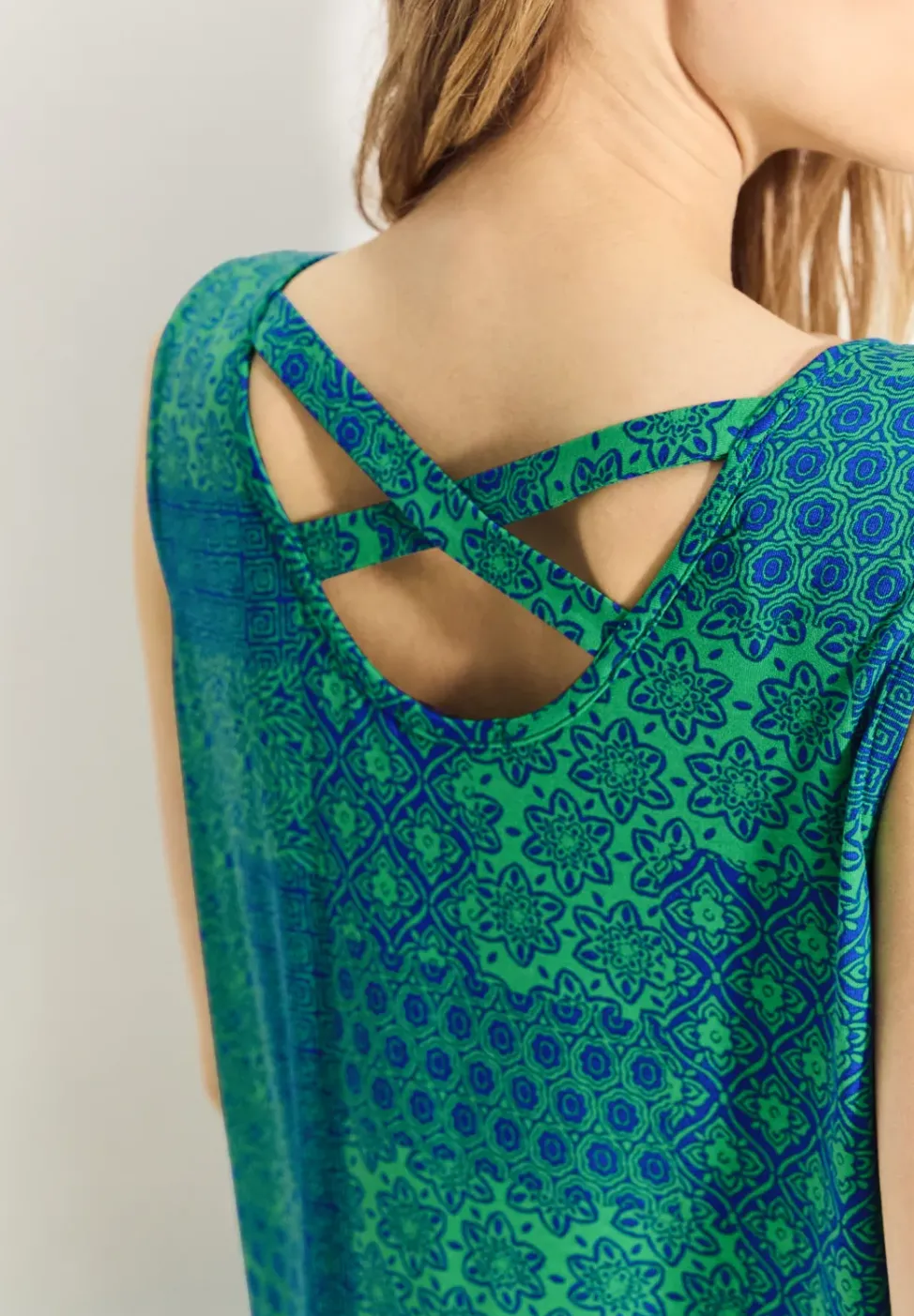 Patchwork Print Kleid